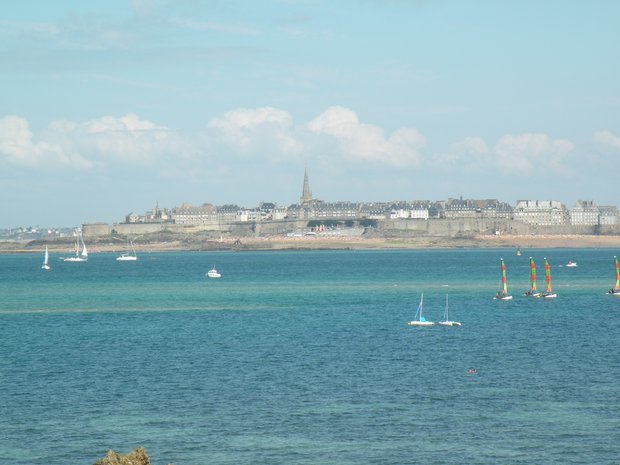  vue générale de Saint-Malo intra-muros